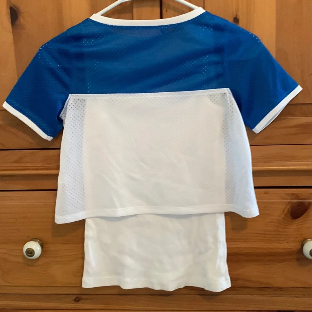EUC Justice Love Gymnastics Graphic Twofer Top • Girls Size 10